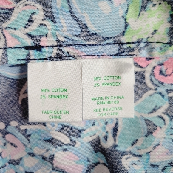 Lilly Pulitzer Mira Shirt Dress in High Tide Navy - Picture 11 of 15